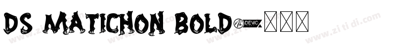 DS MatiChon Bold字体转换